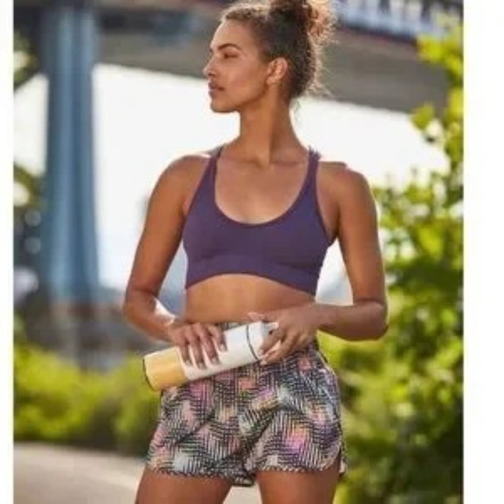 FP Movement by Free People Purple Top and Multicolor Shorts